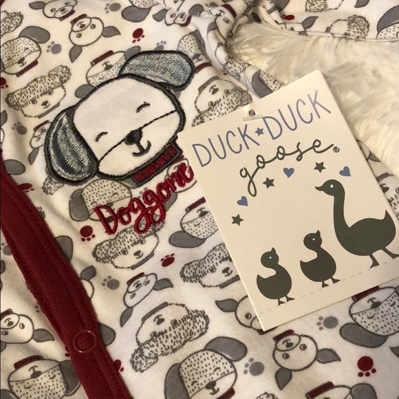 Doggone Cute Infant Footed Pajama Onesie - Picture 8 of 8